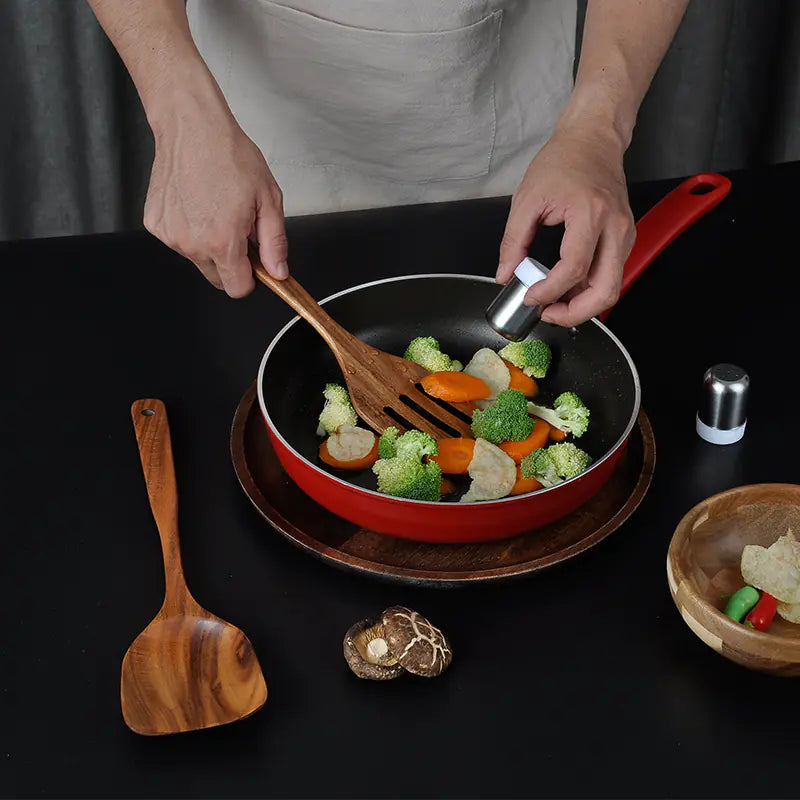 Wholesale 7-Piece Teak Kitchen Utensil Set