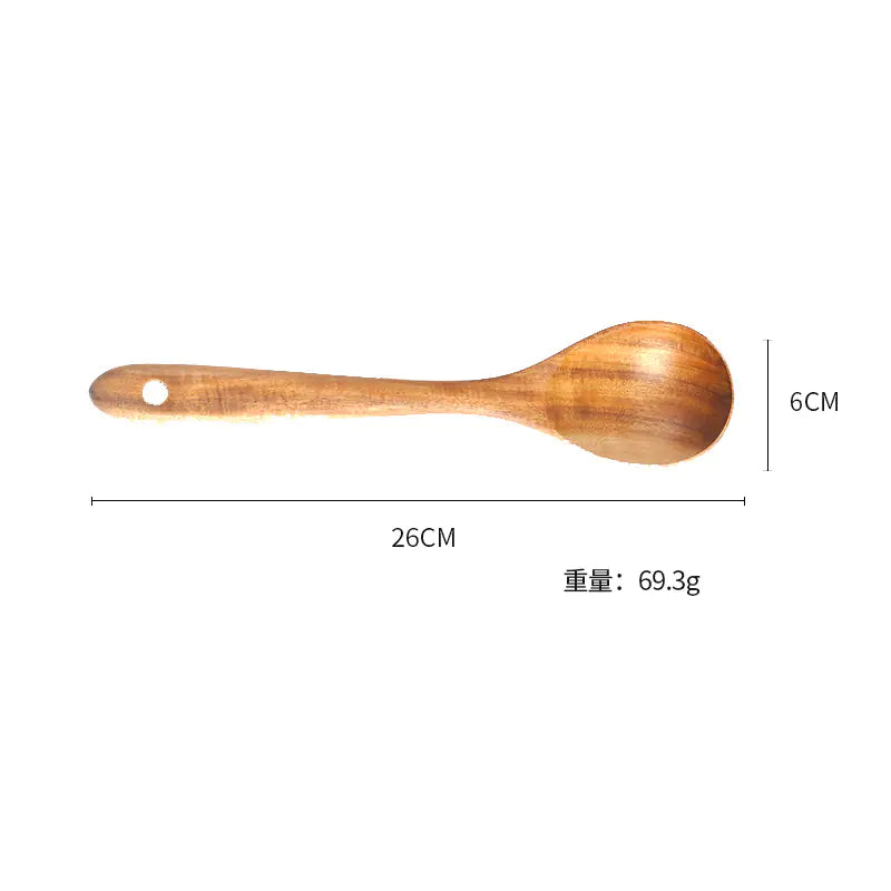 Wholesale 7-Piece Teak Kitchen Utensil Set