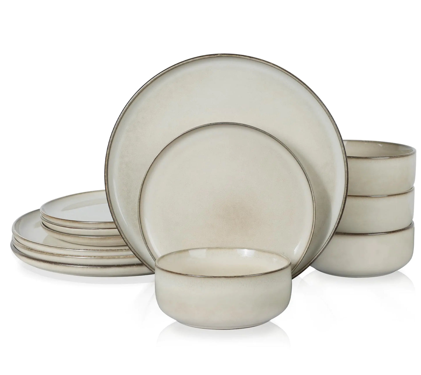Dinnerware Sets for 4 12-Piece Stoneware
