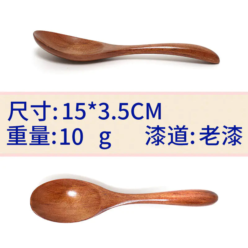 Japanese Wooden Mixing Spoon Set for Honey and Coffee